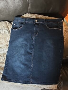 Nicole Premium Denim Jeans Blue Denim Pencil Skirt